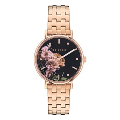 Afbeelding van Ted Baker Quartz Phylipa Fashion Horloge, Dames, Maat: One Size, Rose gold tone
