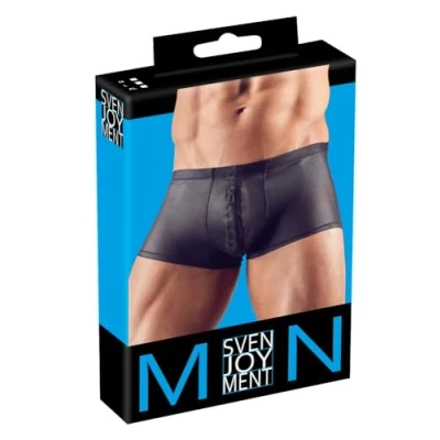 Afbeelding van Mannenboxer Met Rits Zwart, XL