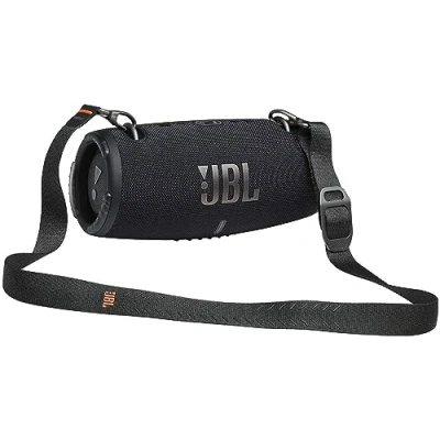 Afbeelding van JBL Xtreme 3 draadloze, draagbare, waterdichte luidspreker met Bluetooth en oplaadkabel in zwart