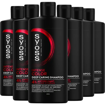 Afbeelding van Syoss Color Shampoo 6x440ml Voordeelverpakking