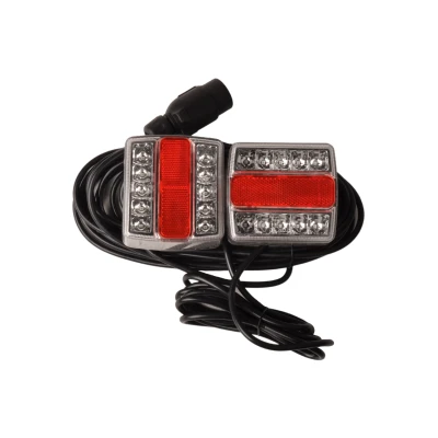 Afbeelding van Aanhangwagendirect LED verlichtingsset op magneet 7,5 meter 7 polig