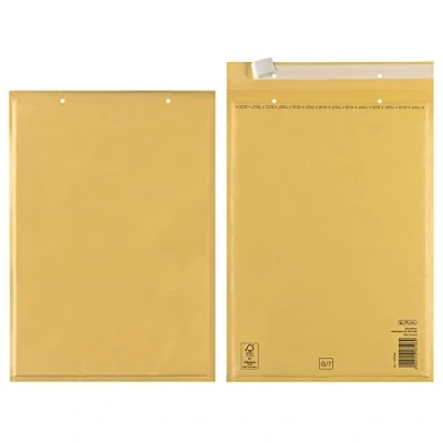 Afbeelding van Herlitz 793604 luchtkussentas G bruin 10 delig zelfklevend (Trifix)