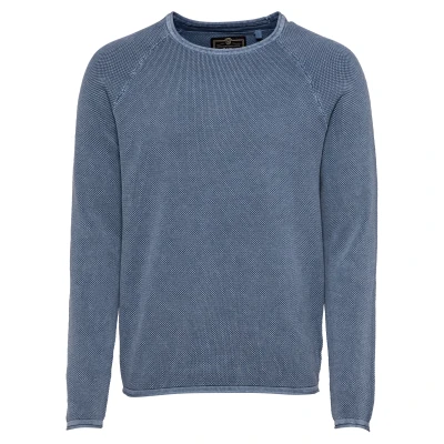 Afbeelding van Key Largo MST Thomas Round NECK Trui, Heren, Maat: Small, Blue (970)