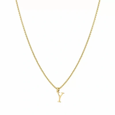 Afbeelding van Bijoutheek Collier Letter Y Goud