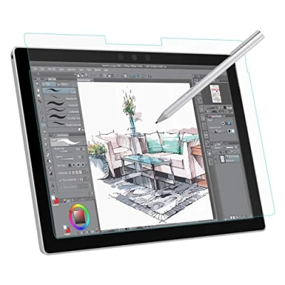 Afbeelding van MoKo Screen Protector Compatible with Microsoft Surface Pro 7 / 6 5 4 LTE Tablet, Write, Draw and Sketch The Pen, Anti Reflection PET Film Clear