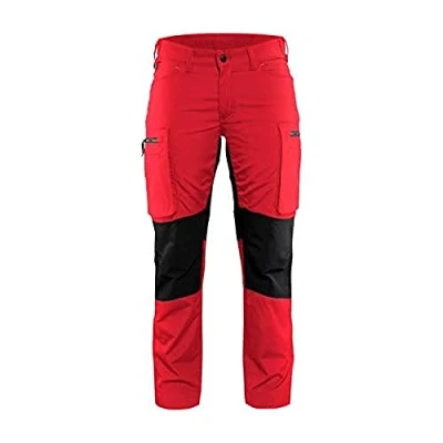 Afbeelding van Blaklader Dames Service werkbroek Stretch 7159 1845 Vrouwen Rood/Zwart 42