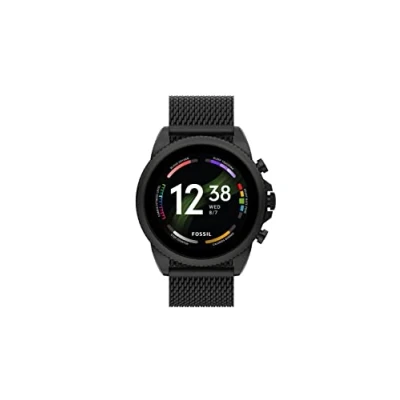 Afbeelding van Fossil orologio smartwatch Gen 6 con bracciale in maglia d’acciaio nero FTW4066