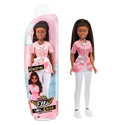 Afbeelding van Aria 578062EUC MGA&#039;s Dream Ella I AM fashion pop dokter Verzamelbaar speelgoed voor kinderen 29cm met Stetoscoop Incl. uniform &amp; schoenen. Vanaf 3+ jaar, Yasmin