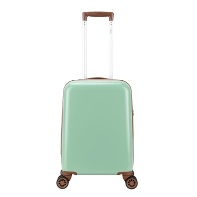 Afbeelding van Decent Retro Handbagage Koffer 55 cm Olive Light Green