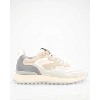 Afbeelding van Floris van Bommel Noppi 18.38 suède sneakers beige/grijs