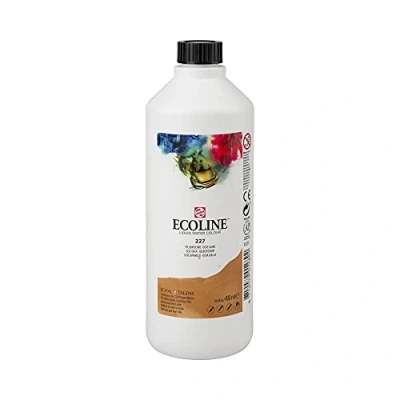 Afbeelding van Royal Talens Ecoline Vloeibare Aquarel, 490ml Fles, Geel Oker (11722270)