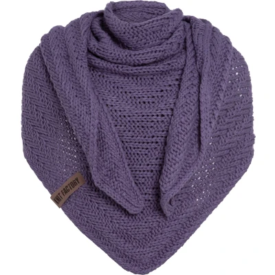 Afbeelding van Knit Factory Sally Halsdoek, Dames, Maat: One Size, Violet