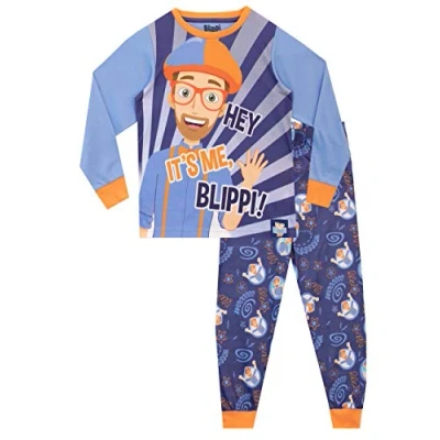 Afbeelding van Blippi Jongens Pyjama&#039;s Blauw 110
