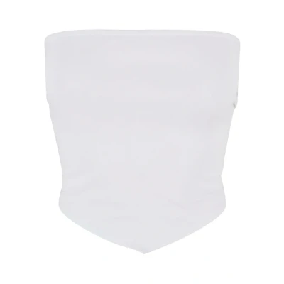 Afbeelding van Urban Classics Knotted Bandeau top L Wit