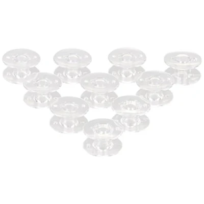 Afbeelding van Levivo spoel voor naaimachine, transparant, set van 10 plastic spoelen, onderdraad gangbare naaimachines, accessoires transparant