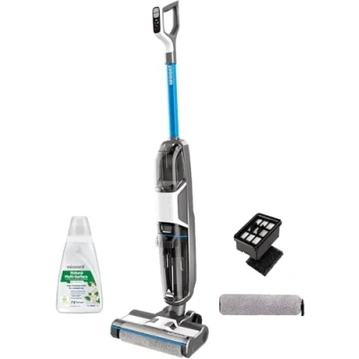 Afbeelding van BISSELL CrossWave HF3 Snoerloze Stofzuiger Multi Surface Reiniging, Droog en Nat Voor Harde Vloeren Zoals Parket, Tegels &amp; Laminaat Steelstofzuiger Dubbel Reservoir Schoon/Vuil Water 3598N