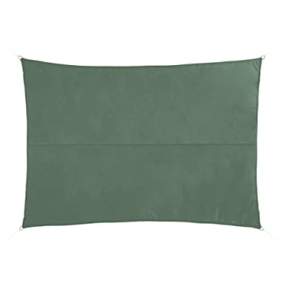 Afbeelding van Premium kwaliteit schaduwdoek/zonnescherm Shae rechthoekig groen 2 x 3 meter Schaduwdoeken