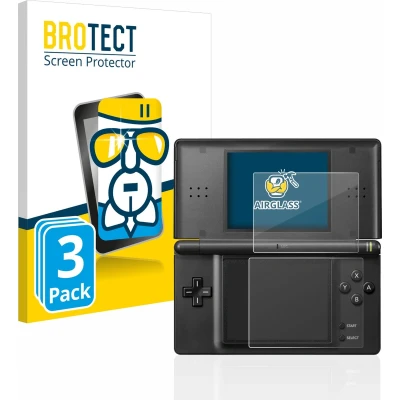 Afbeelding van BROTECT Glas Screen Protector voor Nintendo DS LITE (3 Stuks) Schermbeschermer [9H Hardheid, Beschermglas Folie niet Gehard Glas]