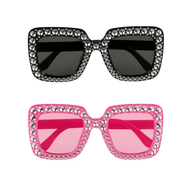 Afbeelding van Boland 2 Partybrillen bling Volwassenen Glitter and Glamour
