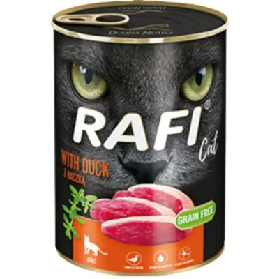 Afbeelding van Dolina Noteci Rafi met eend nat kattenvoer 400g