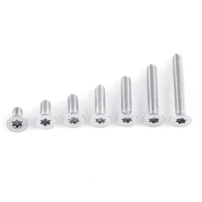 Afbeelding van 50 Stks M4 Ster Platte Kop Schroeven Rvs Verzonken Machine Schroef Bolt:(M4x20mm)