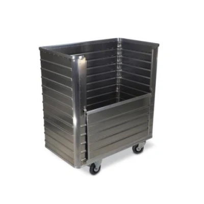 Afbeelding van Aluminium containerwagen Half neerklapbaar paneel