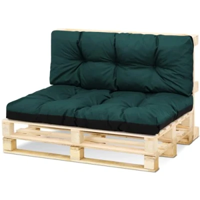 Afbeelding van Palletkussen buiten wasbaar 80 x 120 cm pallet zitkussen Euro bekleding Groente