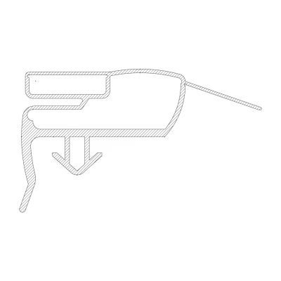Afbeelding van Electrolux AEG 2248016178 deurrubber magneet dichting
