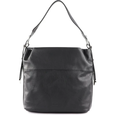 Afbeelding van FREDsBRUDER Leren Schoudertas Kesey Shoulderbag Black Zwart