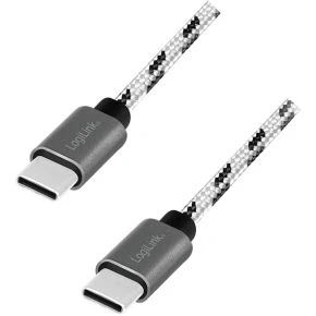 Afbeelding van LogiLink CU0200 USB kabel 2.0 C Zwart, Wit