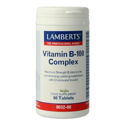 Afbeelding van Lamberts Vitamine B100 complex 60 tabletten