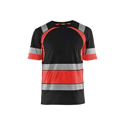 Afbeelding van Blaklader T shirt High Vis 3421 1030 Zwart/High Rood