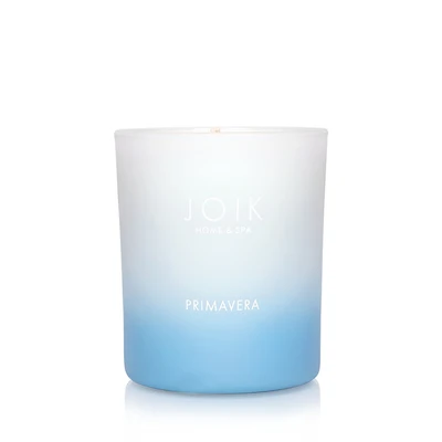 Afbeelding van Joik Geurkaars Primavera 150 Gram Vegan Glas Blauw