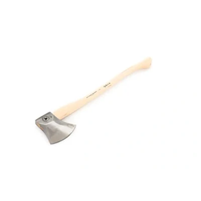 Afbeelding van OCHSENKOPF Sportaxt, Hickory houten handvat, lederen snijbescherming, snijkant 190 mm, 800 mm lang, met koeienvoet, OX 440 H 2708