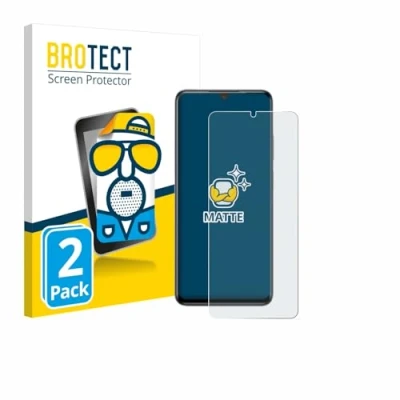Afbeelding van BROTECT (2 Stuks) Antireflecterende Beschermfolie voor ZTE Blade V70 Max Anti Glare Screen Protector, Mat, Ontspiegelend