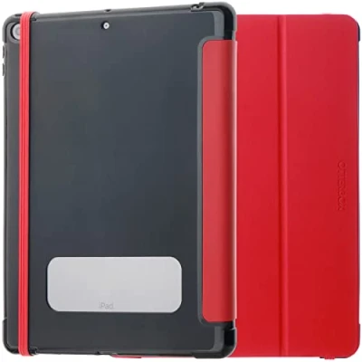 Afbeelding van OtterBox React folio hoes voor iPad 10,2 Inch (8e gen 2020/9e 2021), schokbestendig, valbestendig, ultradun, beschermende hoes, getest volgens militaire standaard, Rood Zonder Verpakking