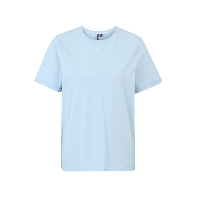 Afbeelding van Pcria Ss Fold Up Solid Tee Noos Bc, Cashmere Blue, XS