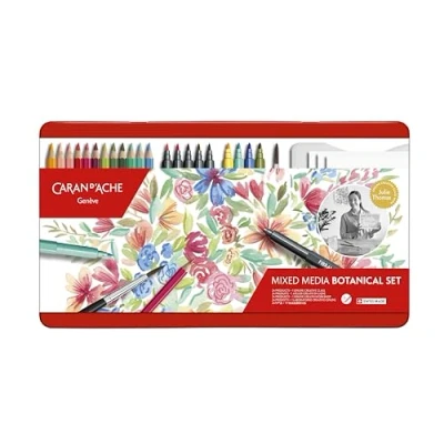 Afbeelding van Caran d&#039;Ache mixed media botanical set