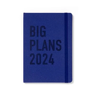 Afbeelding van Letts of London Big Plans A5 dag per pagina met afspraken meertalig Navy 2024