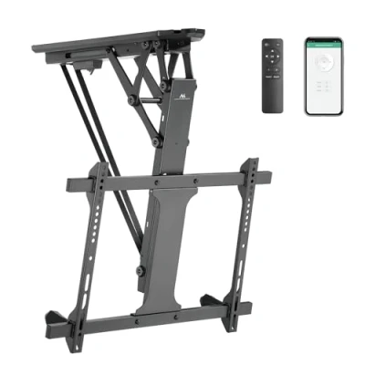 Afbeelding van Maclean Elektrische TV beugel voor schuine wanden 32&quot; 70&quot; 35kg VESA 600x400 Afstandsbediening