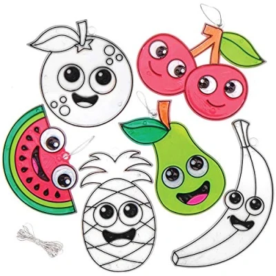 Afbeelding van Baker Ross Fruit Zonnevanger Raamdecoraties (1 Stuks) Knutselsets en Knutselspullen voor Kinderen