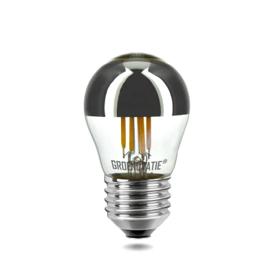 Afbeelding van E27 LED Filament G45 Kopspiegellamp 4W warm Wit Dimbaar 2200K (Extra wit)
