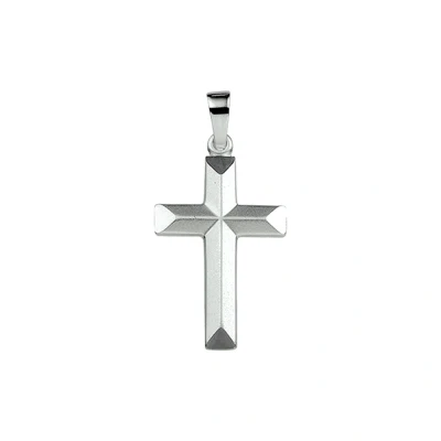 Afbeelding van Zilver Gerhodineerde Hanger kruis gediamanteerd 1320430