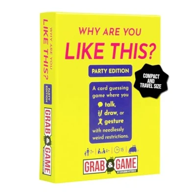 Afbeelding van Why Are You Like This? Grab &amp; Game by Exploding Kittens Compact Travel Sized Party Card for Adults, Teens, and Families 2 Player, 15 Minute Gameplay Ages 7+
