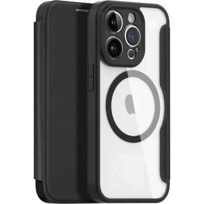 Afbeelding van Dux Ducis iPhone 14 Pro Hoesje Geschikt voor Magsafe Book Case Zwart