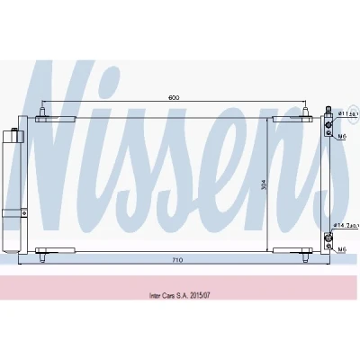 Afbeelding van Nissens Airco condensor 94830