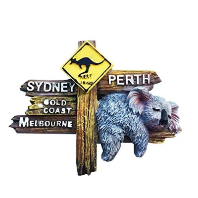 Afbeelding van 3D Straatbord Stijl Australië Koelkast Magneet Reizen Souvenir Gift Thuis Keuken Decoratie Magnetische Sticker Craft Collectie
