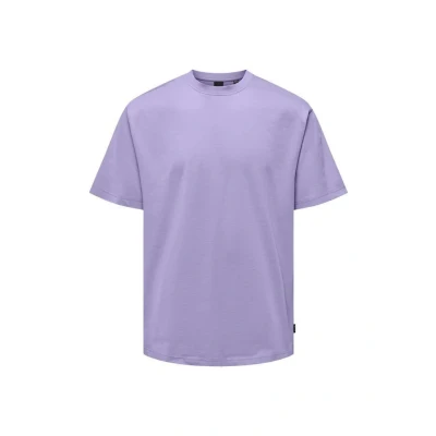 Afbeelding van Only &amp; Sons Tshirt basic, Heren, Maat: Small, Lilas