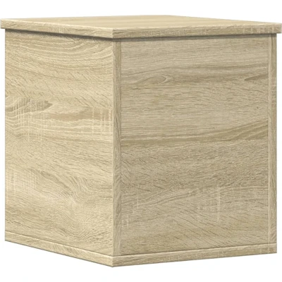 Afbeelding van vidaXL Opbergbox 30x35x35 cm bewerkt hout sonoma eikenkleurig