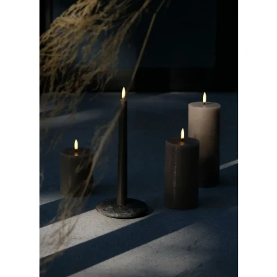 Afbeelding van Uyuni Led Rustieke Kaars Bruin 7,8x15cm